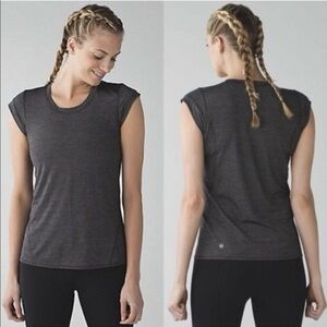 lululemon athletica Charcoal Muscle Tee